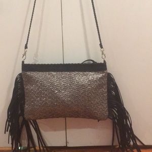 2 CHIC LUXE Fringe Crossbody Clutch
